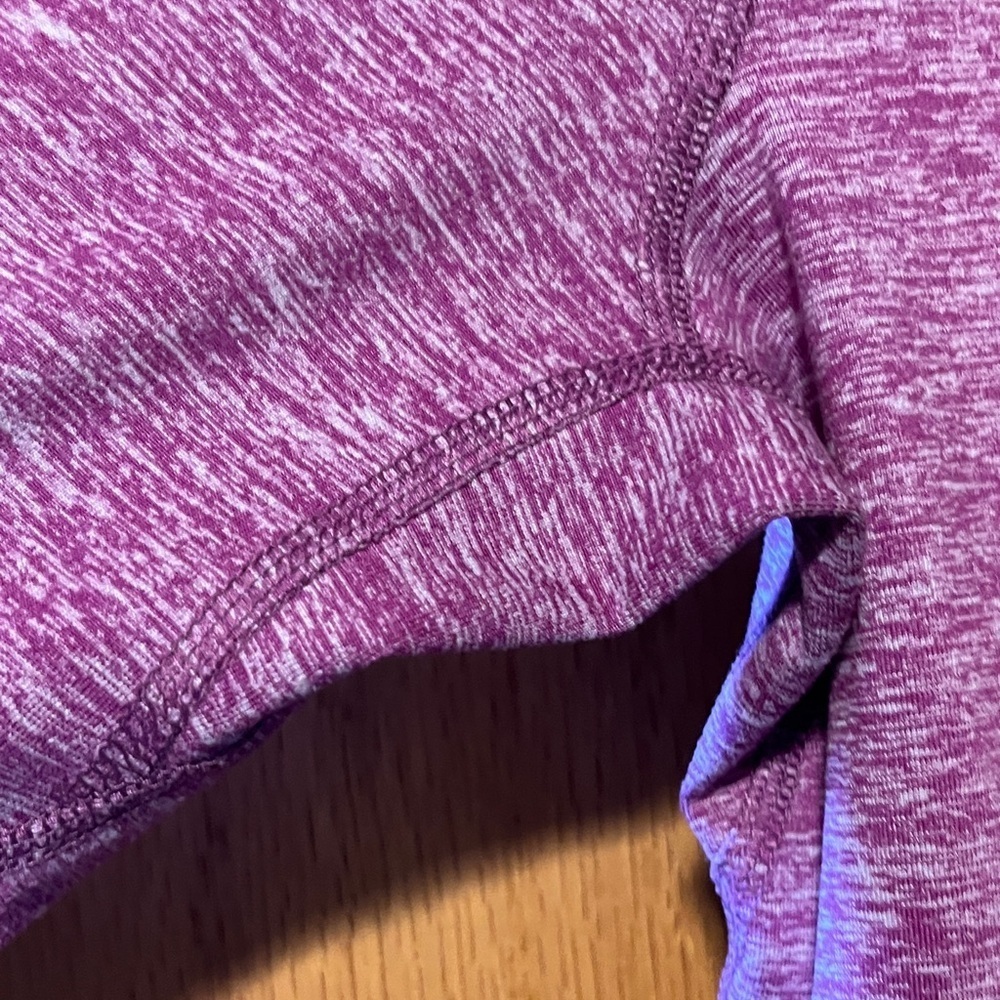 Nike Women's Heathered Purple Long Sleeve Top - Picture 7 of 14